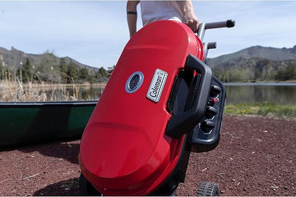 Coleman RoadTrip 285 Portable Stand-Up Propane Grill with 3 Adjustable Burners & Instastart Ignition, 20,000 BTUs of Power for Outdoor Cooking, Camping, Tailgating, Grilling, BBQs, & More