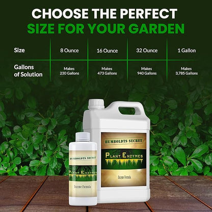 Humboldts Secret Plant Enzymes | 7,000 Active Units per mL | Root & Soil Enzyme Additive for Hydroponic and Aeroponic Systems | Boosts Growth and Root Strength for Maximum Nutrient Uptake | 1 Gallon