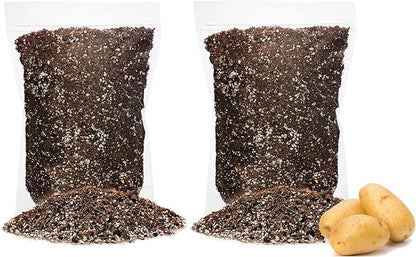 GARDENERA Premium Organic Potting Soil - 10 Quart - The Ideal Growing Medium for Delicious and Nutritious Homegrown Potatoes (2 Bags of 5 Quart)