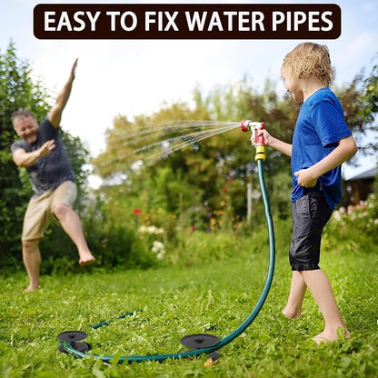 12PCS Metal Garden Hose Guide Spike, Hose Guides for Garden Heavy Duty, Cast Iron Garden Hose Guides for Outside, Rustproof Coated Hose Guide Stakes for Lawn & Yard, Plant & Flower Bed Protection