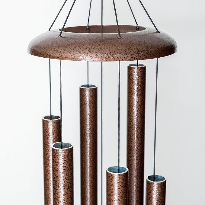Corinthian Bells by Wind River - 74 inch Copper Vein Wind Chime for Patio, Backyard, Garden, and Outdoor Decor (Aluminum Chime) Made in The USA