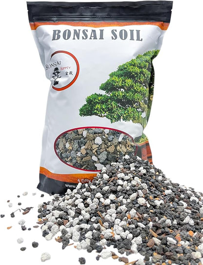 Bonsai Soil by The Bonsai Supply – 4qts. Professional Bonsai Soil Mix | Ready to use| Great for All Bonsai Tree Varieties.