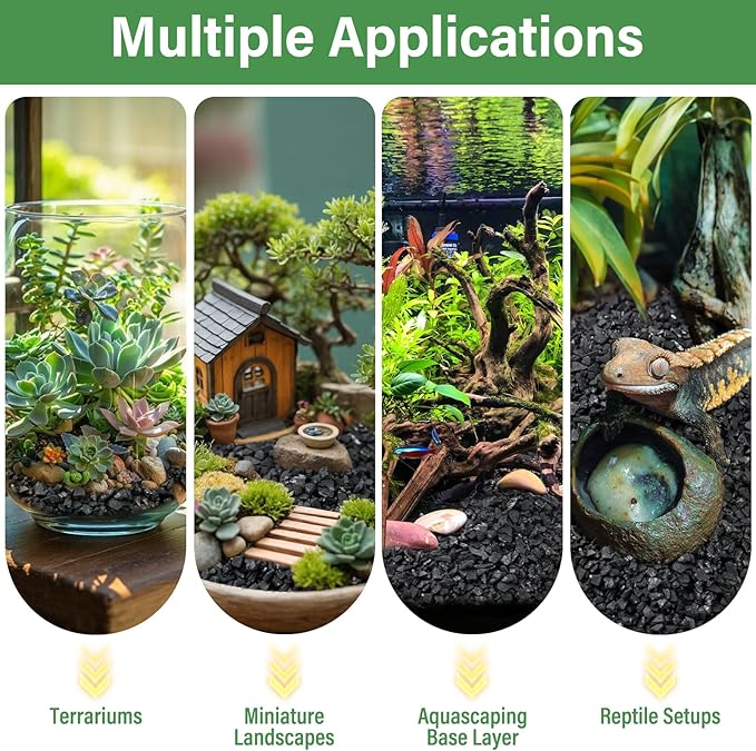 Legigo 4QT All Natural Horticultural Charcoal- Activated Hardwood Plant Charcoal for Soil Amendment, Conditioning Bonsai Soil, Succulent, Terrarium Supplies, Indoor Plant Potting Soil