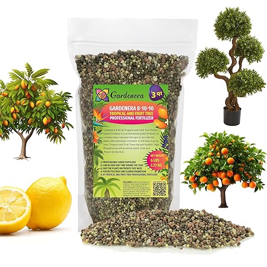 𝐏𝐑𝐎𝐅𝐄𝐒𝐒𝐈𝐎𝐍𝐀𝐋 8-10-10 Professional Fertilizer for Banana, Flowering, and Fruit Trees, Ornamentals - Boosts Flowering & Fruiting - for Indoor & Outdoor Plants (3 QUARTS)