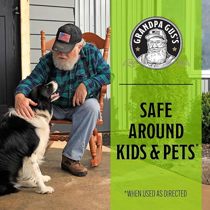 Grandpa Gus's Mouse Repellent Spray, Peppermint & Cinnamon Oil Formula, Repels Mice & Rats from Nesting, Chewing in Homes/RV, Boat/Car, Storage & Wiring, 8 fl oz (2 Bottles)