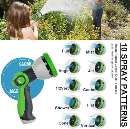 200FT Metal Garden Hose 304 Stainless Steel Flexible Water Hose - No Kink & Tangle Heavy Duty Pipe with Nozzle, Durable 3/4 Metal Fittings and Valve - Rust Proof Puncture Proof for Yard Lawn