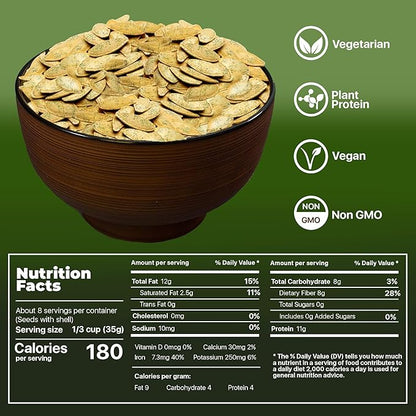 PREMIUM ORCHARD Flavored Pumpkin Seeds Oven Roasted | Dill Flavor | High Protein Snacks for Kids and Adults | Vegan Snack | Non GMO | KETO