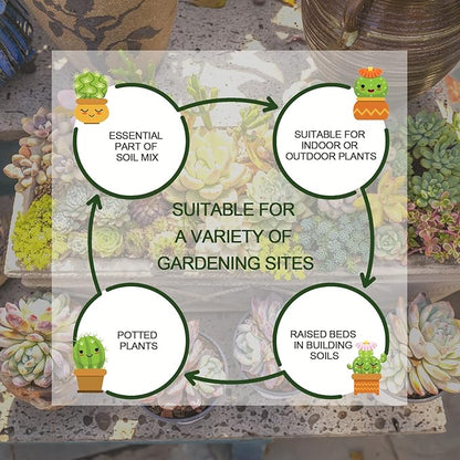 8QT Horticultural Vermiculite Bulk, Organic Vermiculite for Plants, Course Grade Vermiculite for Gardening, for houseplants, for Mushrooms, to Maintain Soil Moisture and Plant Growth(3-6mm)