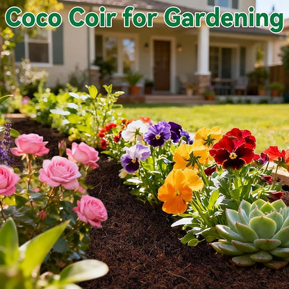 ZeeDix 12 Pcs Premium Coco Coir Brick- Natural Compressed Coconut Coir Bricks Coco Coir Fiber Potting Soil with Low EC and pH Balance, 100% Organic Coconut Coir for Plants Gardening Herbs Reptiles