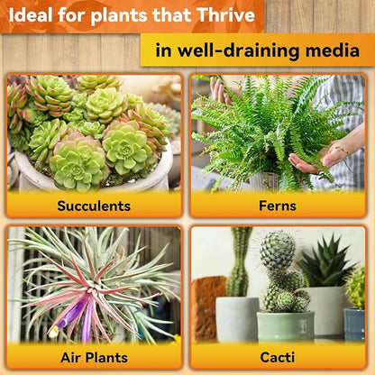 Riare 2QT Orchid Potting Mix for Repotting- Orchid Repotting Kit Include Moss, Pine Bark, Perlite, Coco Peat- Premium Orchid Soil Medium for Indoor Potted Plants Root Ventilation & Expanding