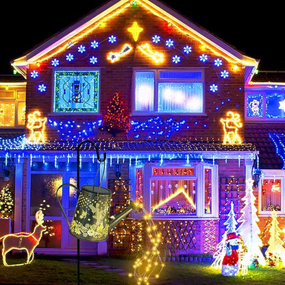 YJFWAL 2 Pack Watering can with Lights, Solar Watering can Lights, Memorial Gifts Garden Decor Outdoor Lanterns Waterproof for Garden Table Patio Yard Pathway Walkway