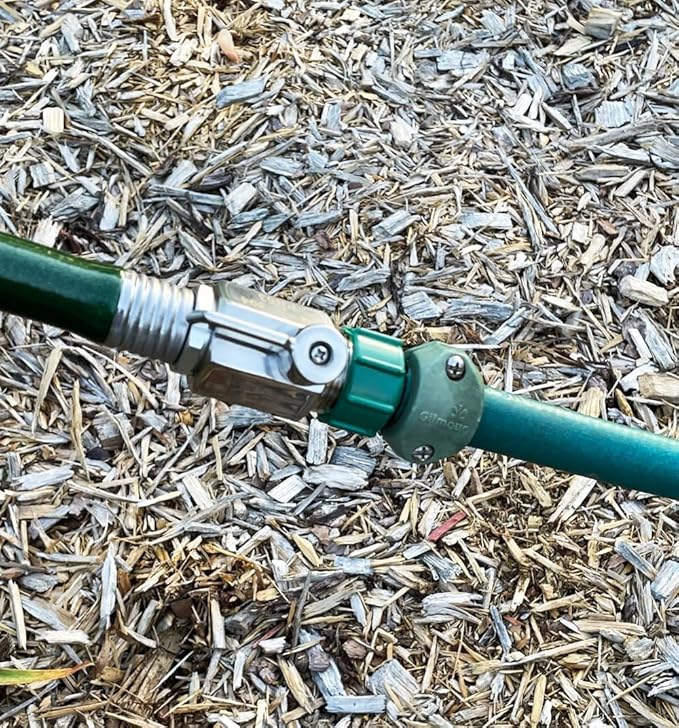 beduan 3/4" Shut Off Valve GHT Thread Stainless Steel Garden Hose Heavy Duty Connector (2 PCS)