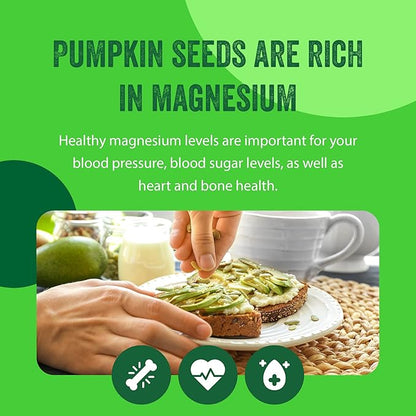 Raw Pumpkin Seeds (Papitas) 48 oz (3 lb) | No Preservatives | Batch Tested Gluten & Peanut Free | Non-GMO | NO PPO | 100% Natural | Resealable Bag | BULK Size | Healthy | Premium Grade