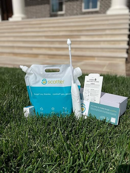 Scatter DIY Pest Control Kit - Home Barrier Pest Control | Pro Grade Insecticide Bug Killer Spray ft. Scatter Unique New SafetyChannel™ | Fast-Acting, Long-Lasting Protection Against Common Pests