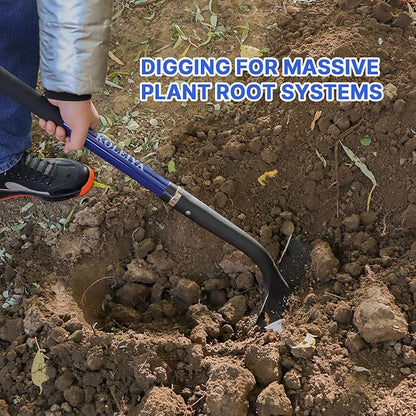 Shovel,Shovels for Digging Heavy Duty with Fiberglass Handle,Spade Shovel for Gardening Trenching Planting Transferring,57 inches,Blue