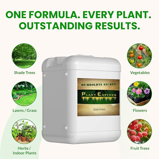 Humboldts Secret Plant Enzymes | 7,000 Active Units per mL | Root & Soil Enzyme Additive for Hydroponic and Aeroponic Systems | Boosts Growth and Root Strength for Maximum Nutrient Uptake | 5 Gallon
