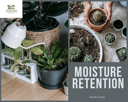 Coco Coir Bricks - Pack of 5, 1.4LBS Each (Total 7LBS)| Organic Solution for Sustainable Gardening! |OMRI Listed | Renewable Soil Made of Coconut | PH (Neutral) | Low EC