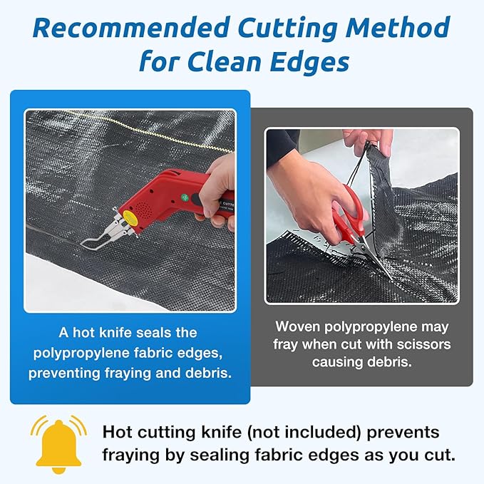 4ft x100ft Black Weed Barrier Landscape Premium Fabric-Heavy Duty Woven Ground Cloth with Superior Permeability Weed Control Convenient Design