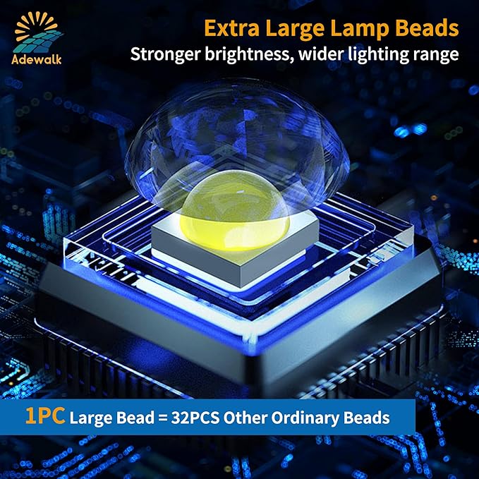 10000W Solar Street Light Outdoor, Commercial Grade Outdoor Solar Lights Dusk to Dawn, Large Panel Pro Outside Light with Motion Sensor and Remote, Solar Parking Lot Lights for Yard, Country 1 Pack