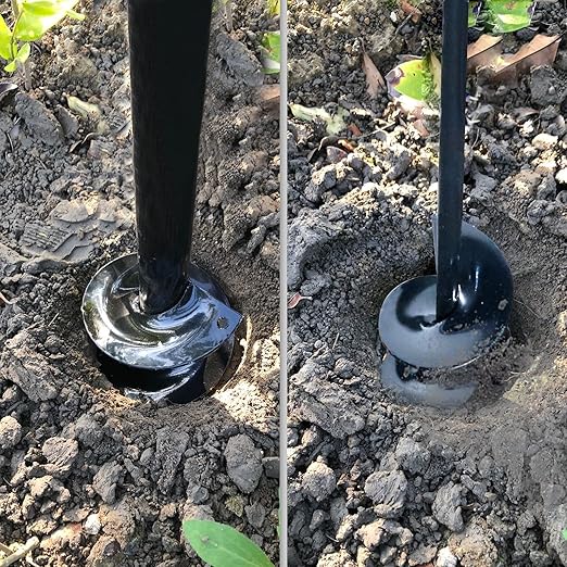Auger Drill Bit for Planting – 3.5" x 16" and 1.6" x 16.5" Garden Auger Drill Bit for Cordless Drill,Efficient Planting Auger for Bulbs,Flowers,and Vegetables