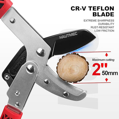 HAUTMEC Replacement Blade for Telescopic Anvil Loppers HT0149, CR-V Steel, Low-Friction Teflon Coating, HT0460
