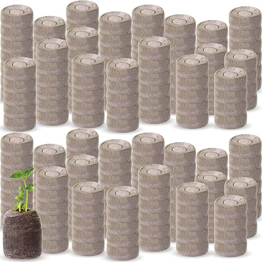 1000 Pcs 40mm Seed Peat Pellets Bulk Seed Starter Soil Pods Compressed Coconut Coir Pellets Potting Soil Pods for Vegetables Germination Propagation Garden Planting Transplanting