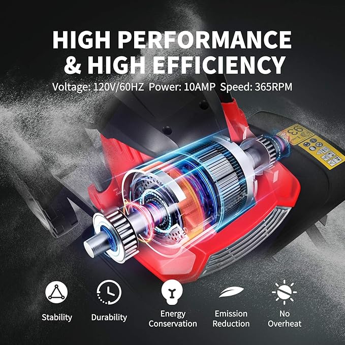 Goplus 14-Inch 10 Amp Corded Electric Tiller and Cultivator, Powerful Tillers w/ 9-Inch Tilling Depth, 4 Tines, Rototillers Tool for Garden Lawn Soil Digging