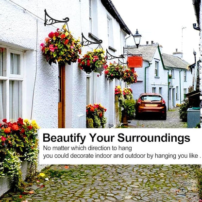 Hanging Plant Bracket, Heavy Duty Artistic Garden Hook (13 Inches/2 Pack) Thicker More Durable Rust-Resistant, for Hanging Plants, Bird Feeders, Lanterns, Potted, Outdoor Indoor Hanging Brackets Hooks