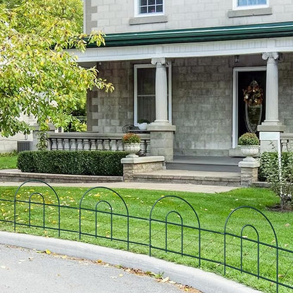 Decorative Garden Folding Border Fence, Metal Wire Edging Flower Fence Panel 18in X50ft Outdoor Patio Landscape