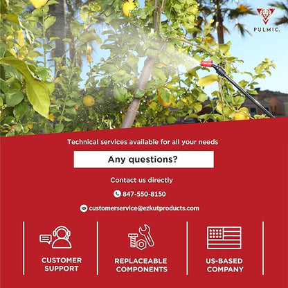 PULMIC Raptor 16 Professional Backpack Sprayer, Lawn and Garden Sprayer, Padded Shoulder Strap for Pests & Weeds, Watering, and Spraying Plants, Manual Pump with Lower Wear, 4 Gallon Backpack Sprayer