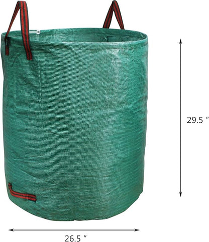 PHYEX 5-Pack 72 Gallons Garden Bag Heavy Duty Gardening Bags, Lawn Pool Garden Leaf Waste Rubbish Plants Grass Bag (5 X 72Gallons)