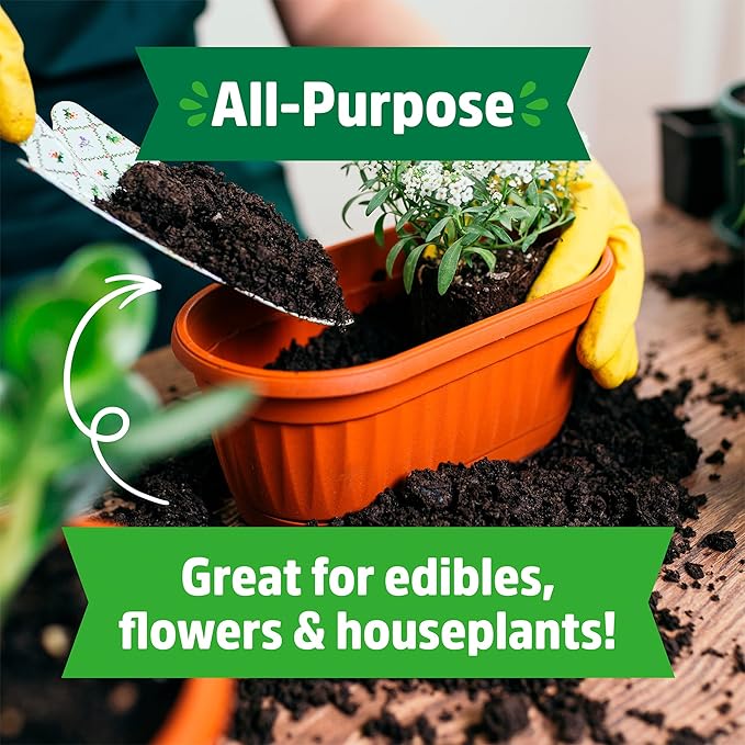 Back to The Roots 100% Organic Potting Mix (Value 12 Quart) | Premium Blend | Made in The USA