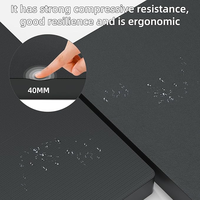 Yoga kneeling mat, 1.5inch Thick,Knee Push-ups, Plank Support & Yoga Elbows/Knees Mat Provides Cushion for Kneeling & Elbows