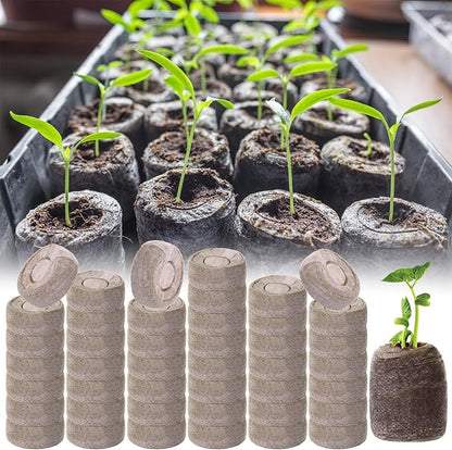 1000 Pcs 40mm Seed Peat Pellets Bulk Seed Starter Soil Pods Compressed Coconut Coir Pellets Potting Soil Pods for Vegetables Germination Propagation Garden Planting Transplanting