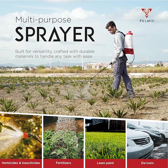 Electric Backpack Sprayer 4 Gallon Battery Powered Sprayer for Lawn, Garden & Farm – Adjustable Pressure, High-Performance Sprayer Pump, Lithium Battery, Multi-Nozzle Kit Included, 7-Hour Autonomy