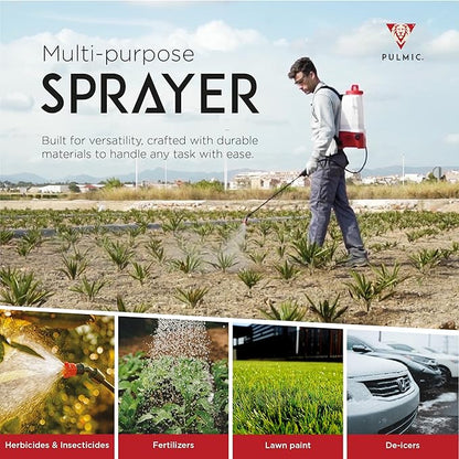 Electric Backpack Sprayer 4 Gallon Battery Powered Sprayer for Lawn, Garden & Farm – Adjustable Pressure, High-Performance Sprayer Pump, Lithium Battery, Multi-Nozzle Kit Included, 7-Hour Autonomy