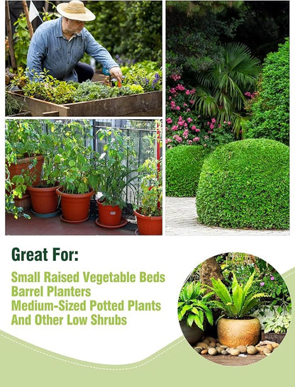 ANPHSIN 6 pcs Plant Covers Freeze Protection - 19.6in x 39.3in Winter Shrub Plant Protection Bags, Frost Blankets Cloths with Drawstring for Outdoor Garden Rose Bush Plants, Green