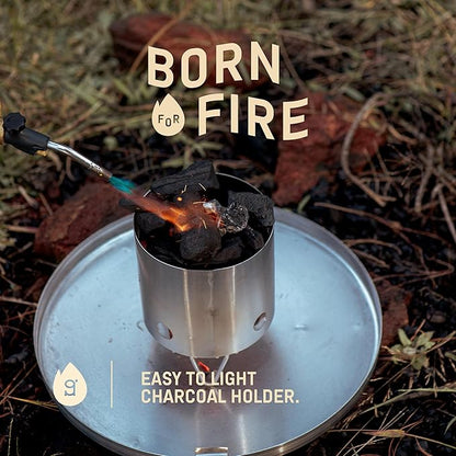 Charcoal Grills - Basic 25 lbs - Stainless Steel Smoker Grill 3-in-1 for Cooking & Home BBQ - Portable Vertical Smoker Barrel for Outdoor & Camping - Meat Grill with Thermometer & Accessories