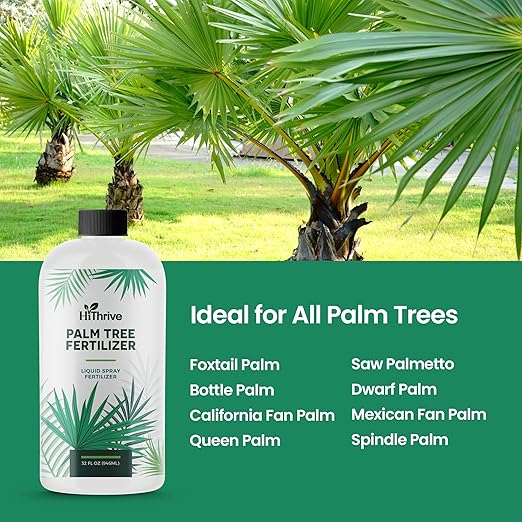 32oz Palm Tree Fertilizer, Premium Plant Food - Palm Fertilizer for Lush Growth of Palms, Rich in Micronutrients, Easy to Use and Water Soluble for Stronger Roots, Healthy Trunks & Vibrant Leaves
