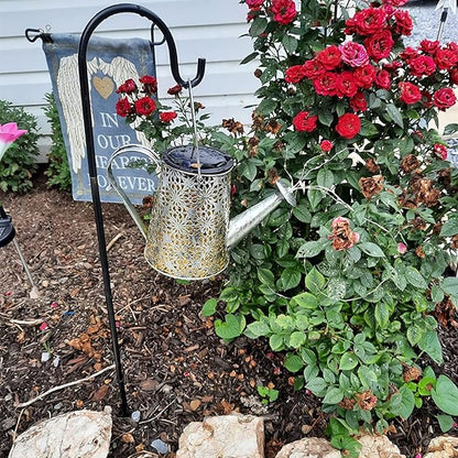Solar Watering Can Lights,Christmas Large Retro Metal Hanging Solar Lights Outdoor Waterproof, Birthday Gifts for Women Mom Grandma Garden Decor Yard Light LED Decoration Outside for Porch Lawn Patio