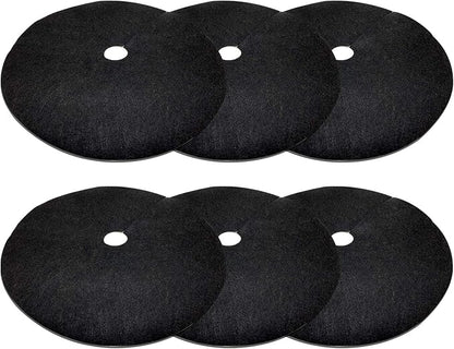 EBaokuup 6 Pack 28.3 Inch Non-Woven Tree Mulch Ring - Degradable Tree Protector Mat, Reusable Tree Weed Barrier Mat for Root Protection