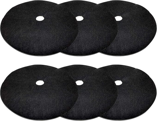 EBaokuup 6 Pack 28.3 Inch Non-Woven Tree Mulch Ring - Degradable Tree Protector Mat, Reusable Tree Weed Barrier Mat for Root Protection