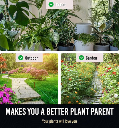 GROWIT Soil Water Monitor for Plants - Soil Moisture Meter | Hydrometer for Plants | Plant Moisture Meter Houseplants | Water Tester for Plants | Farming Indoor and Outdoor Plants-Purple