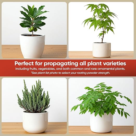 Hormex Rooting Powder #16 (1.60 IBA) - Fast-Acting Rooting Hormone for Difficult Hardwood & Tree Cuttings - Root Stimulator for Plant Cloning - Strong Growth for Maximum Propagation Success, 1LB