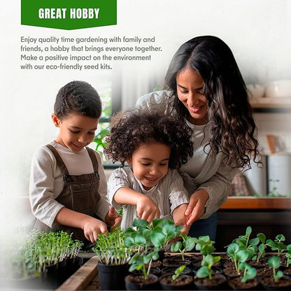 Fall & Winter Broccoli Seeds for Indoor & Outdoor Planting – 300+ Non-GMO Heirloom USA-Grown Tender Heads & Florets, High Germination (Brassica oleracea VAR. Italica)