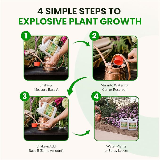 Humboldts Secret Base A & B Liquid Hydroponic Fertilizer | Complete Hydroponic Nutrients for Indoor and Outdoor Plants | Supports Healthy Vegetative Growth and Flowering Stage | 1 Gallon