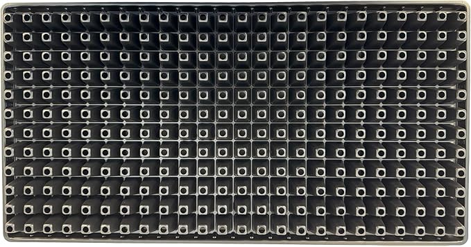 288 Cell Seedling Plastic Nursery Trays, 10 Pack, Thick Durable Germination Plug Trays, 2880 Cells Reusable Plant Propagation