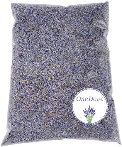 OneDove 2 Pounds Lavender Buds Dried Flowers,100% Natural Dried Lavender Buds, Ultra Blue Grade (2 Pounds)