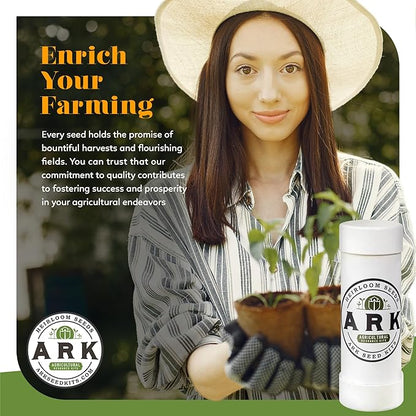 Organic Heirloom Seed Kit - 70+ Varieties, 50,000+ Seeds - Diverse Fruits, Vegetables, & Herbs for Gardening- Includes Culinary & Medicinal Herbs- Embrace Abundance & Enrich Your Farming