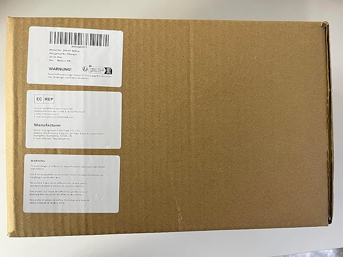 ZMTECH 8 Inch Hanging Planters for Indoor Plants, Hanging Baskets for Plants Outdoor with Visible Water Level, Hanging Flower Pots with Drainage Holes & Removable Tray(2 Pack, Blue)